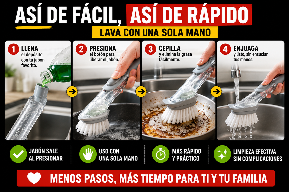 Cepillo Jabón Click 2 en 1