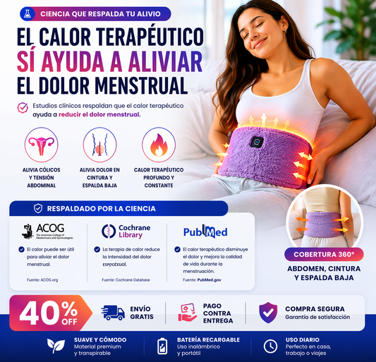 ThermoCalma™ | Cinturón Térmico para Cólicos Menstruales