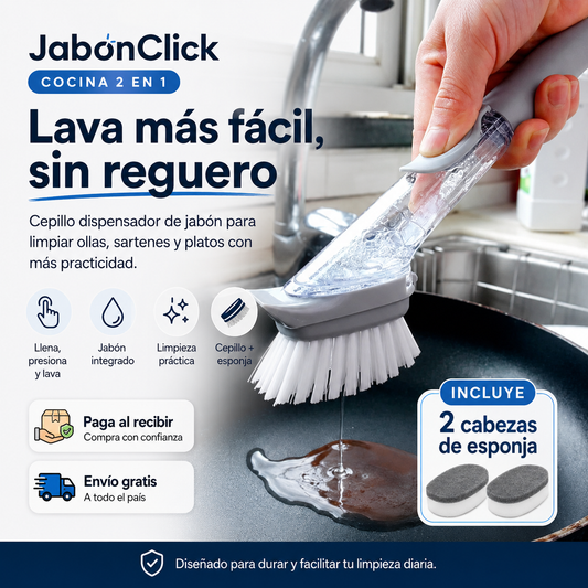 Cepillo Jabón Click 2 en 1