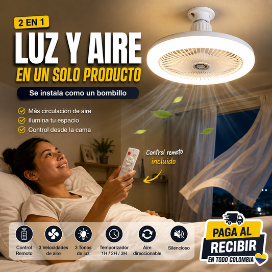 Ventiluz LED Pro + Control Remoto