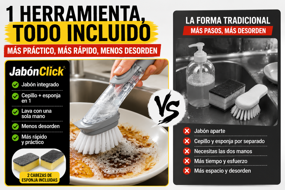 Cepillo Jabón Click 2 en 1