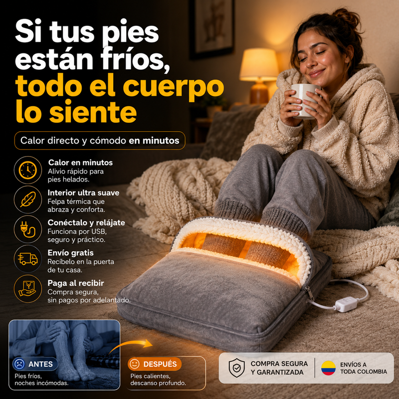 CalorPies™ Funda Térmica USB