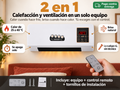 DobleClima 2 en 1 Calefacción y ventilación con control remoto